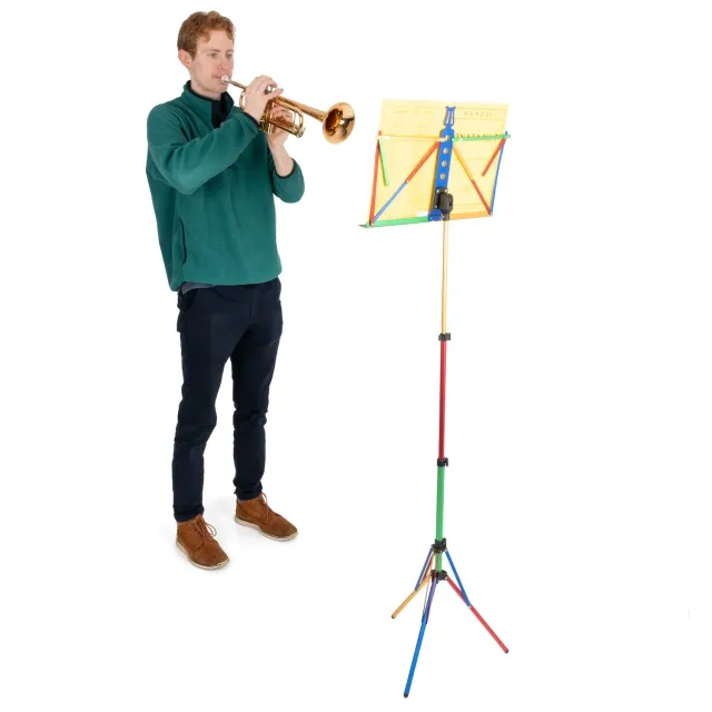 Musisca Scherzo muziekstandaard zwart inklapbaar lichtgewicht