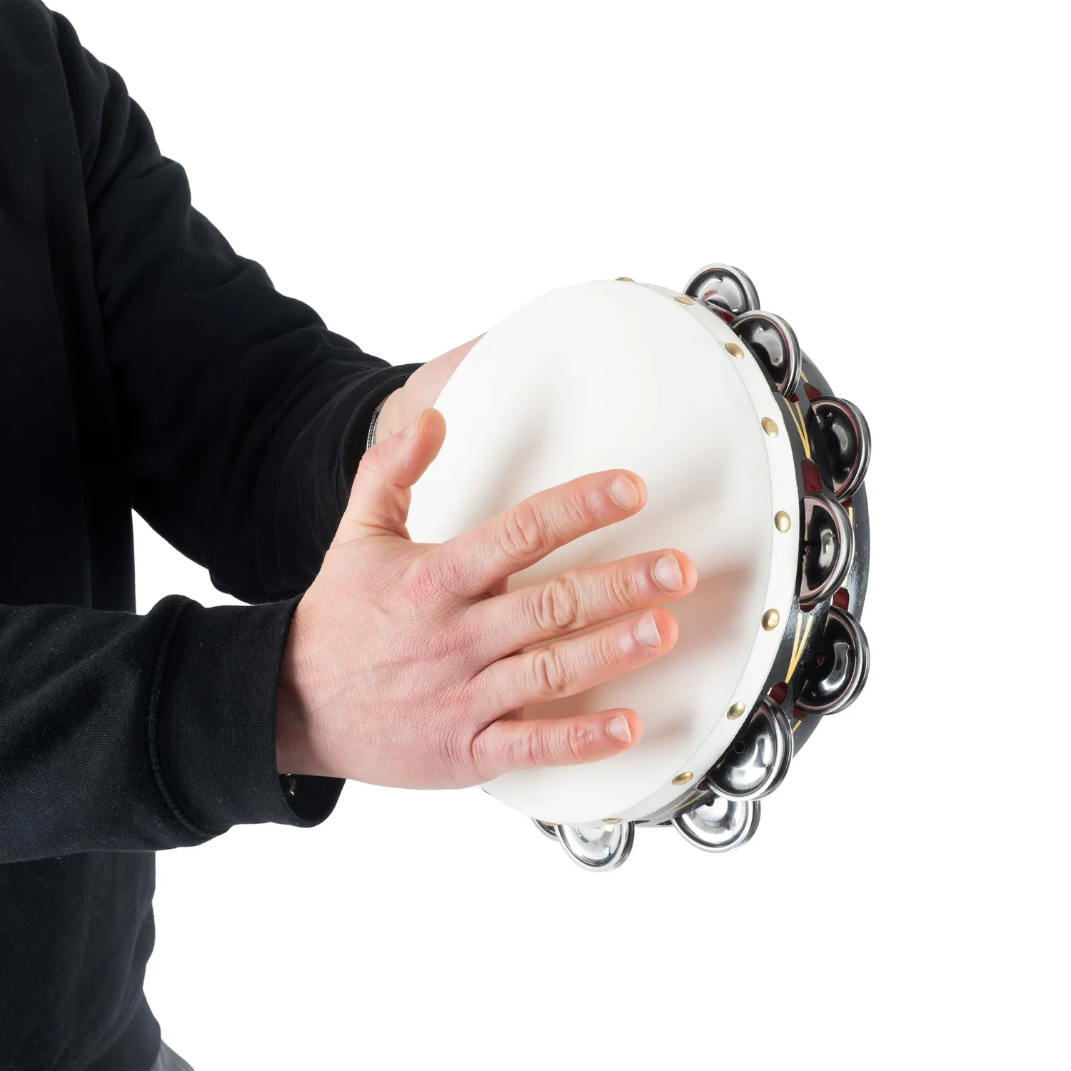 Percussion Plus tamboerijn 8 inch dubbele rij geitenvel