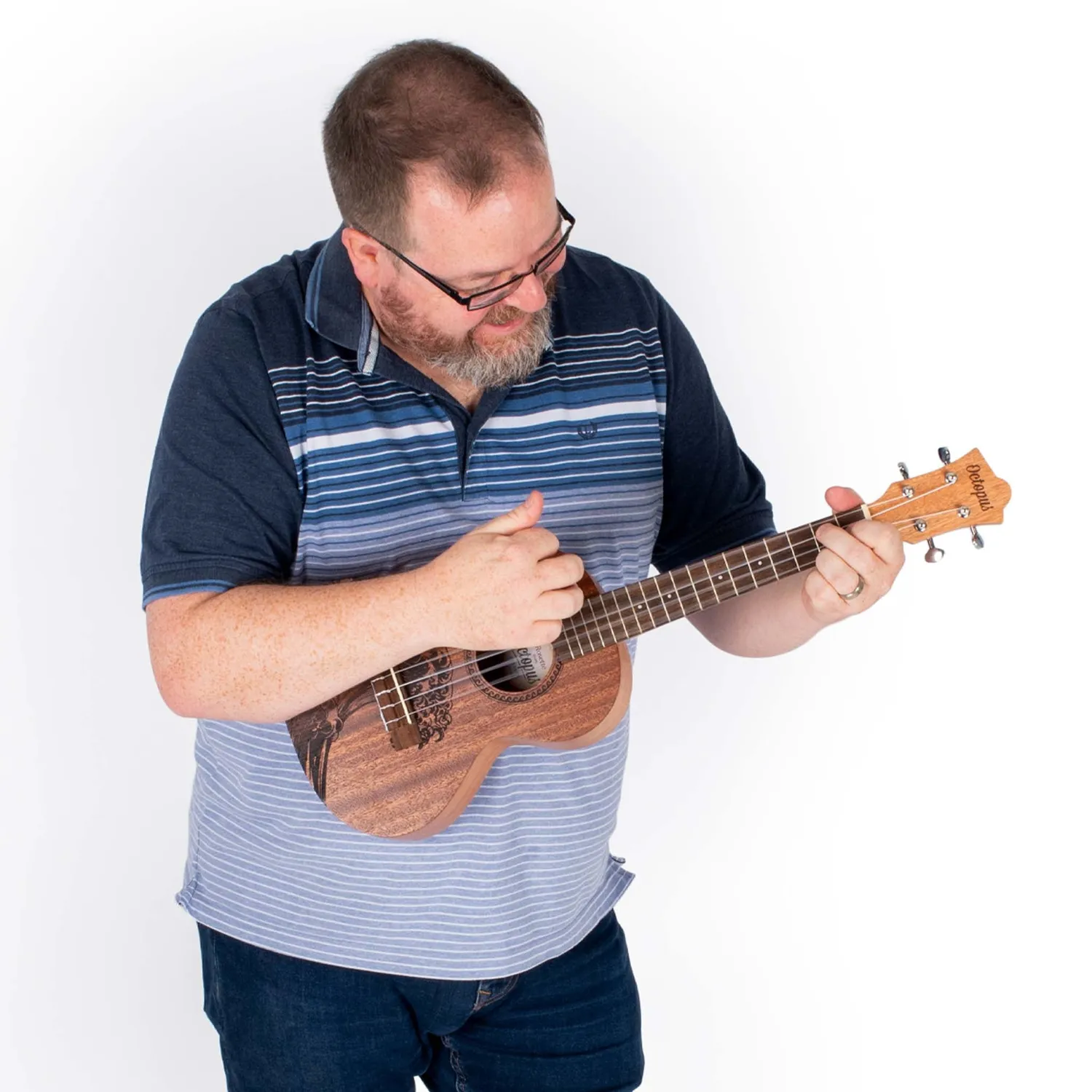 Octopus Rosette sopraan ukelele elektro-akoestisch