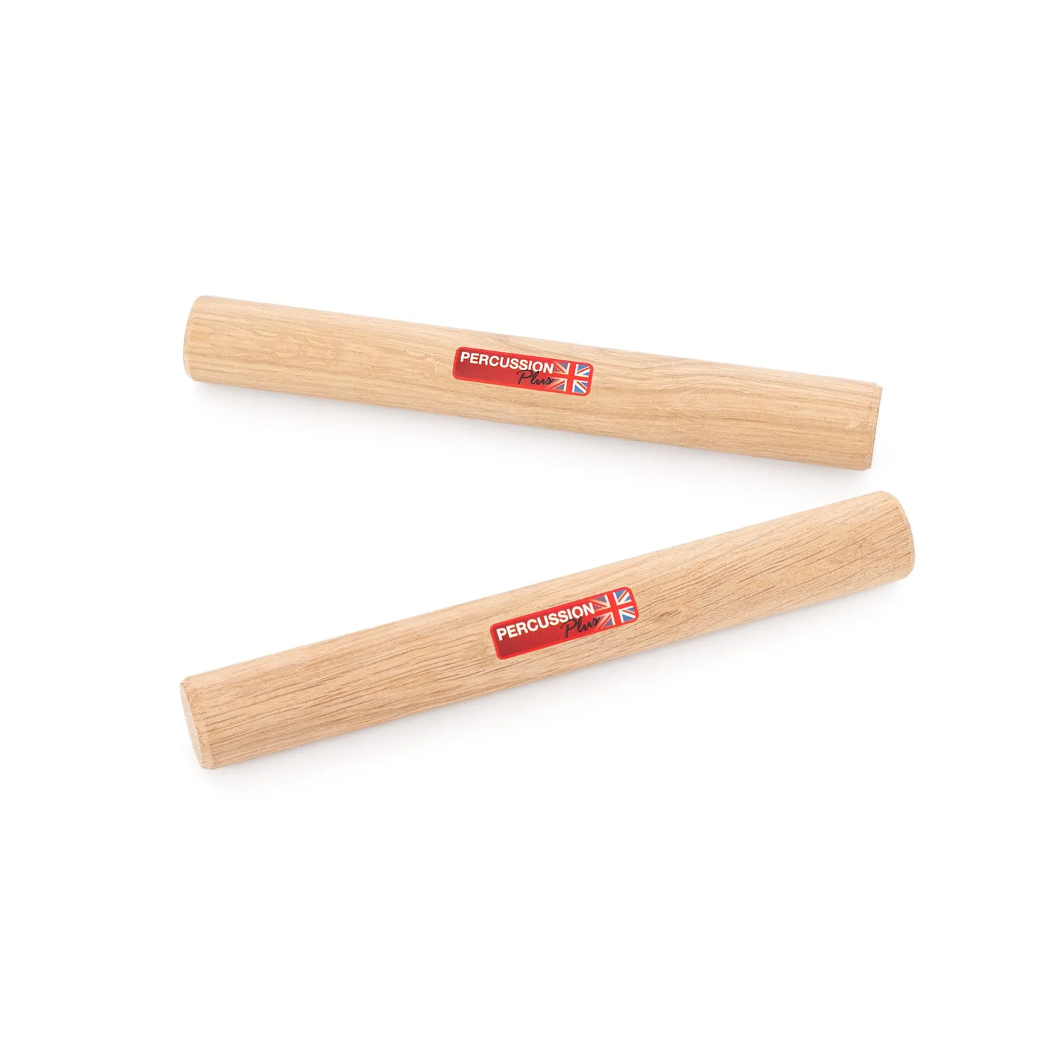 Percussion Plus 8 inch claves massief eikenhout scherp