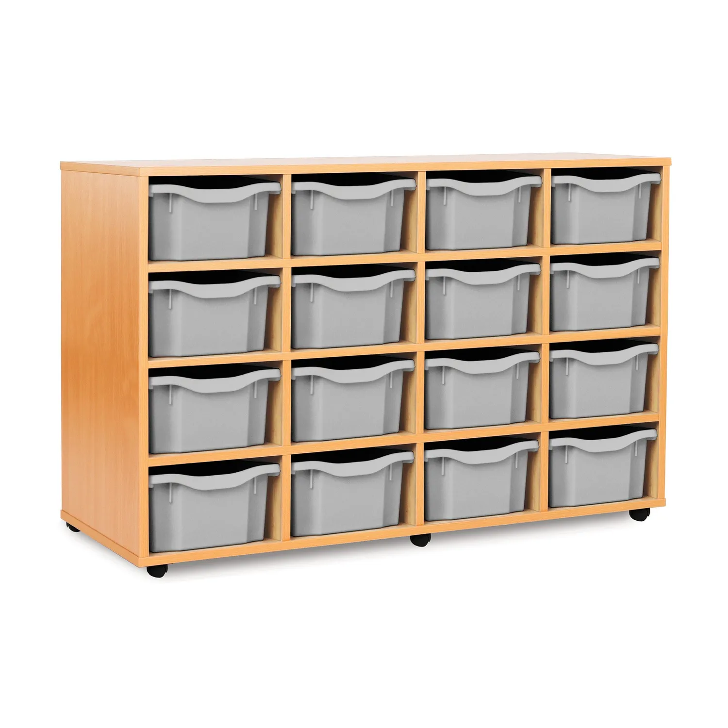 Monarch 16-vaks opbergkast blauw dubbel 4x4