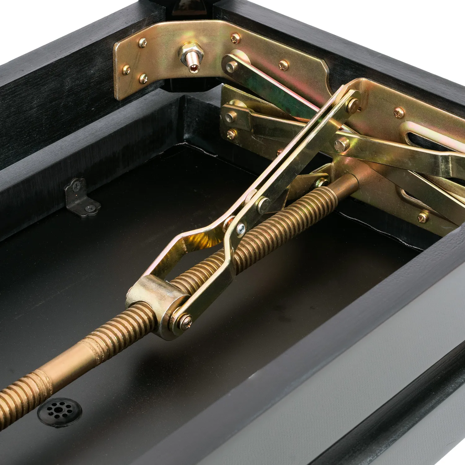 Musisca verstelbare pianokruk mahonie fluweel 46-56 cm