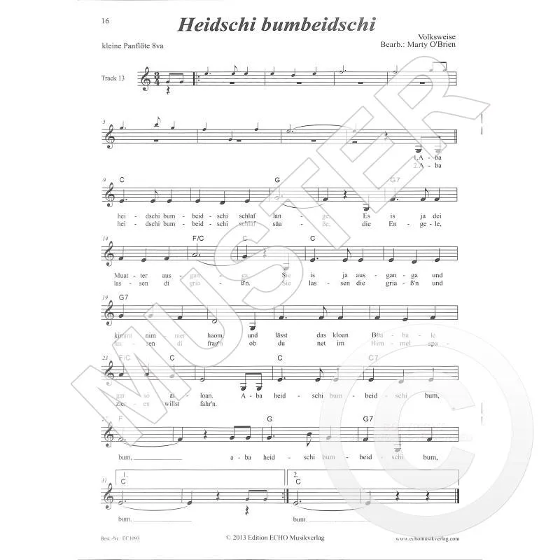 Plaschke Herkenhoff panfluit lesboek kerst met cd