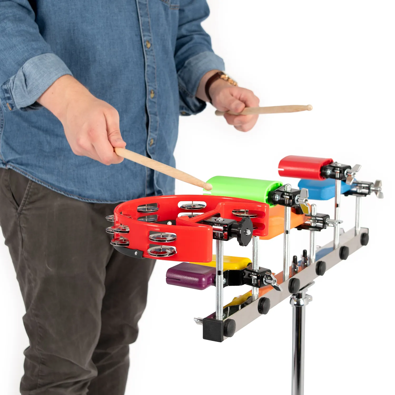 Percussion Plus PP239 temple blocks set met statief