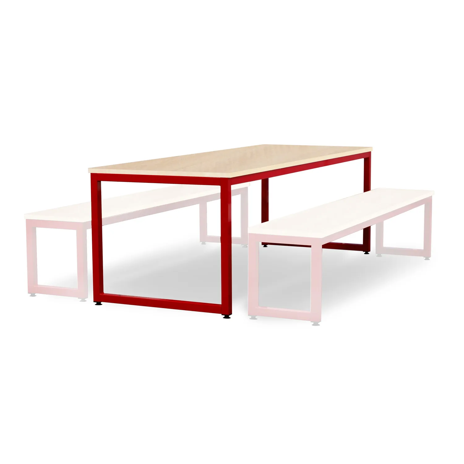 Monarch eettafel esdoorn blad kantine school