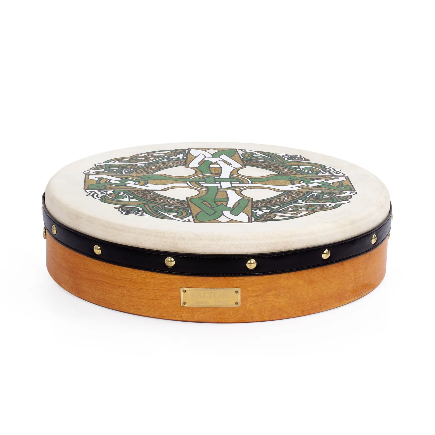 Percussion Plus bodhran 15 inch Gaelic Cross-set met tas