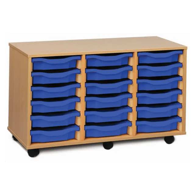 Monarch 18-vaks opbergunit bakken blauw