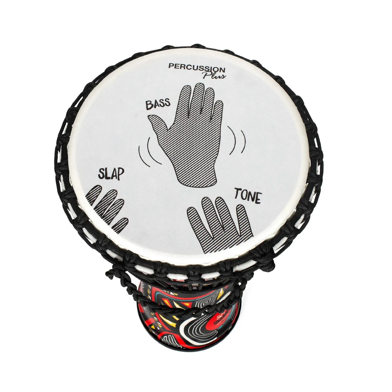 Percussion Plus Carnival Slap djembe 10 inch touwgestemd