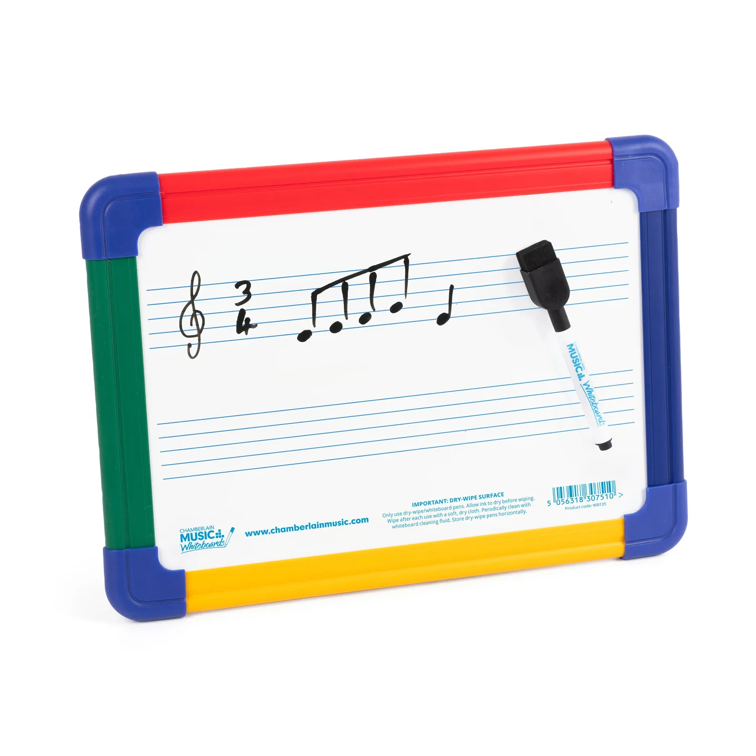 Chamberlain Music WB139 whiteboard A4 2 notenbalken 10 stuks