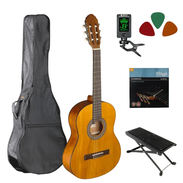 MAI Starter Series klassieke gitaar 3/4 starterset hout