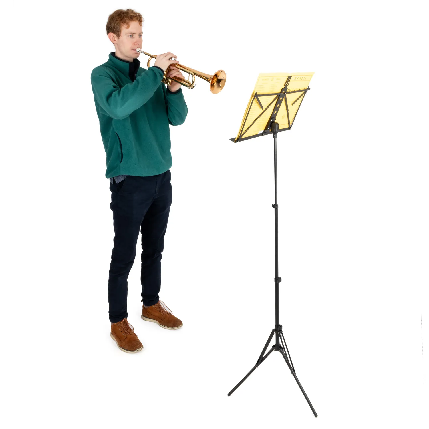 Musisca Scherzo muziekstandaard zwart inklapbaar lichtgewicht