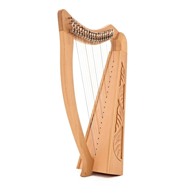 MMX Celtic harp naturel 19 snaren nylon met tas