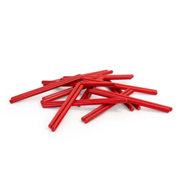 Percussion Plus ritmestokjes rood hout 12 paar