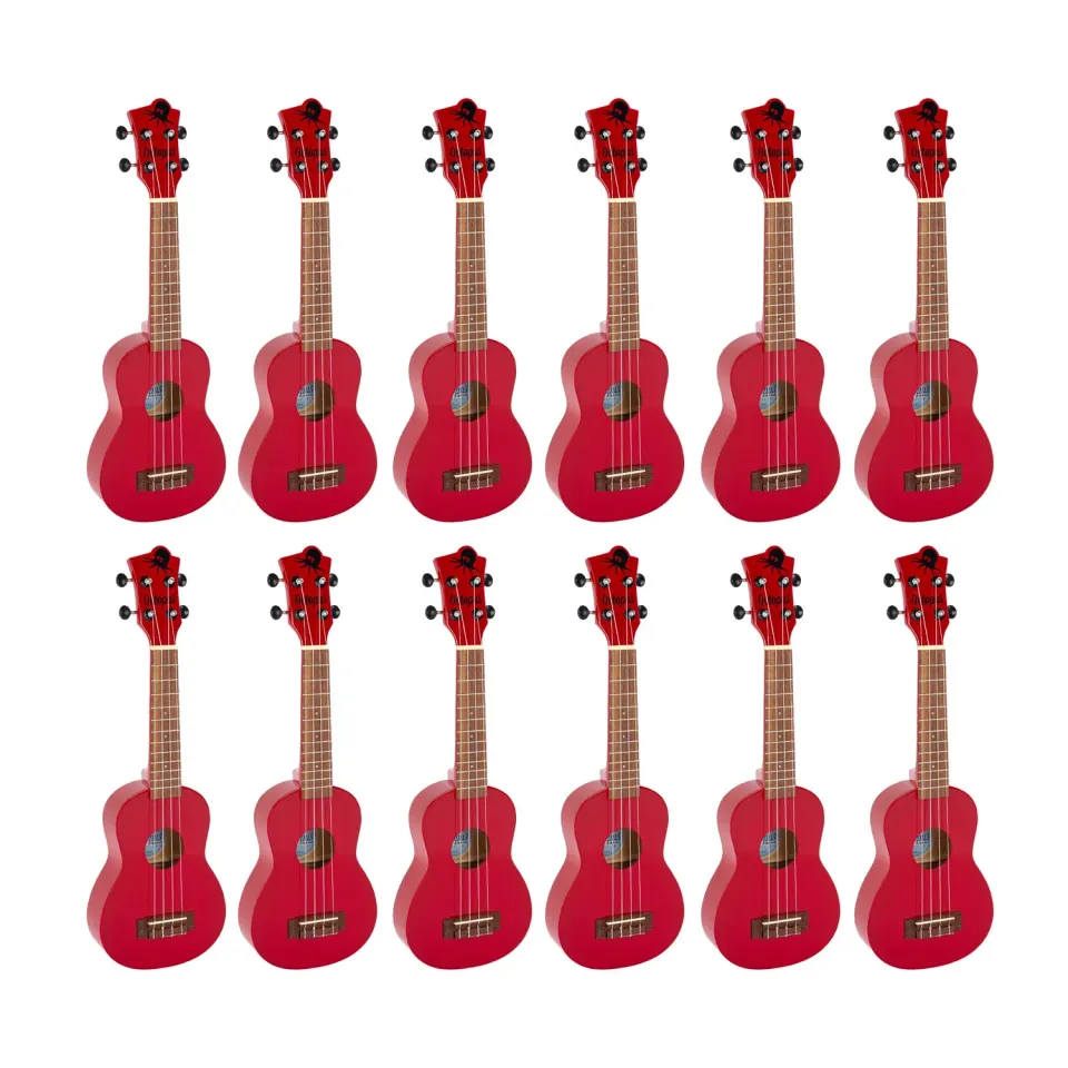 Octopus Academy sopraan ukelele 12-pack met gigbag
