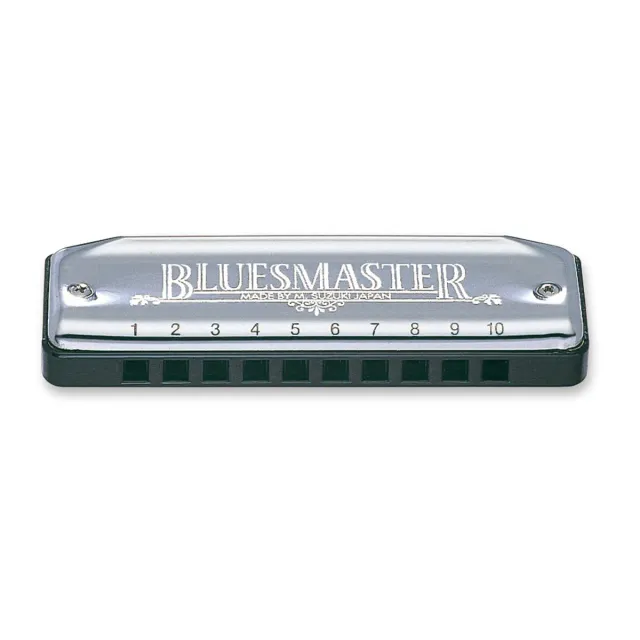 Suzuki Bluesmaster diatonische mondharmonica 10-gaats fosforbrons