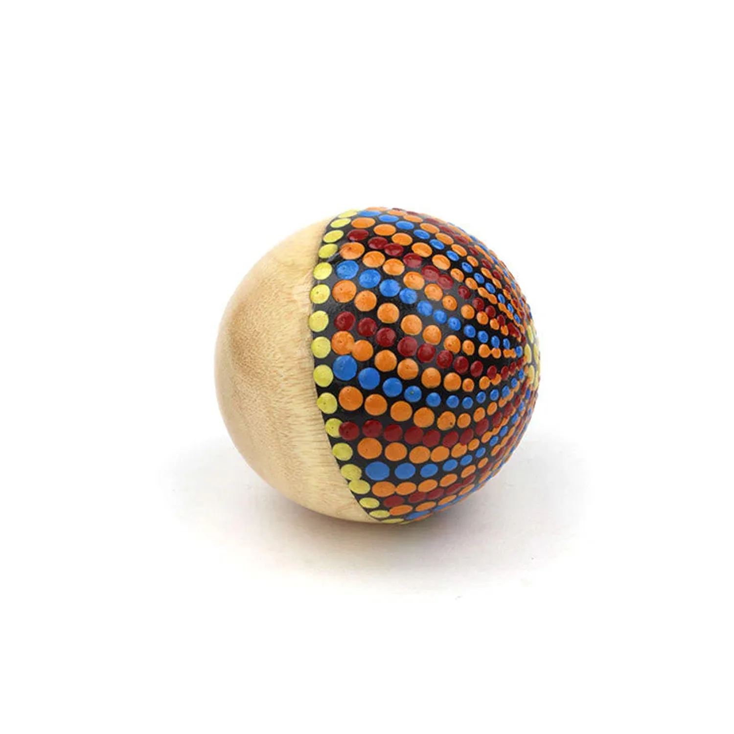Percussion Plus Honestly Made shaker houten bal handbeschilderd