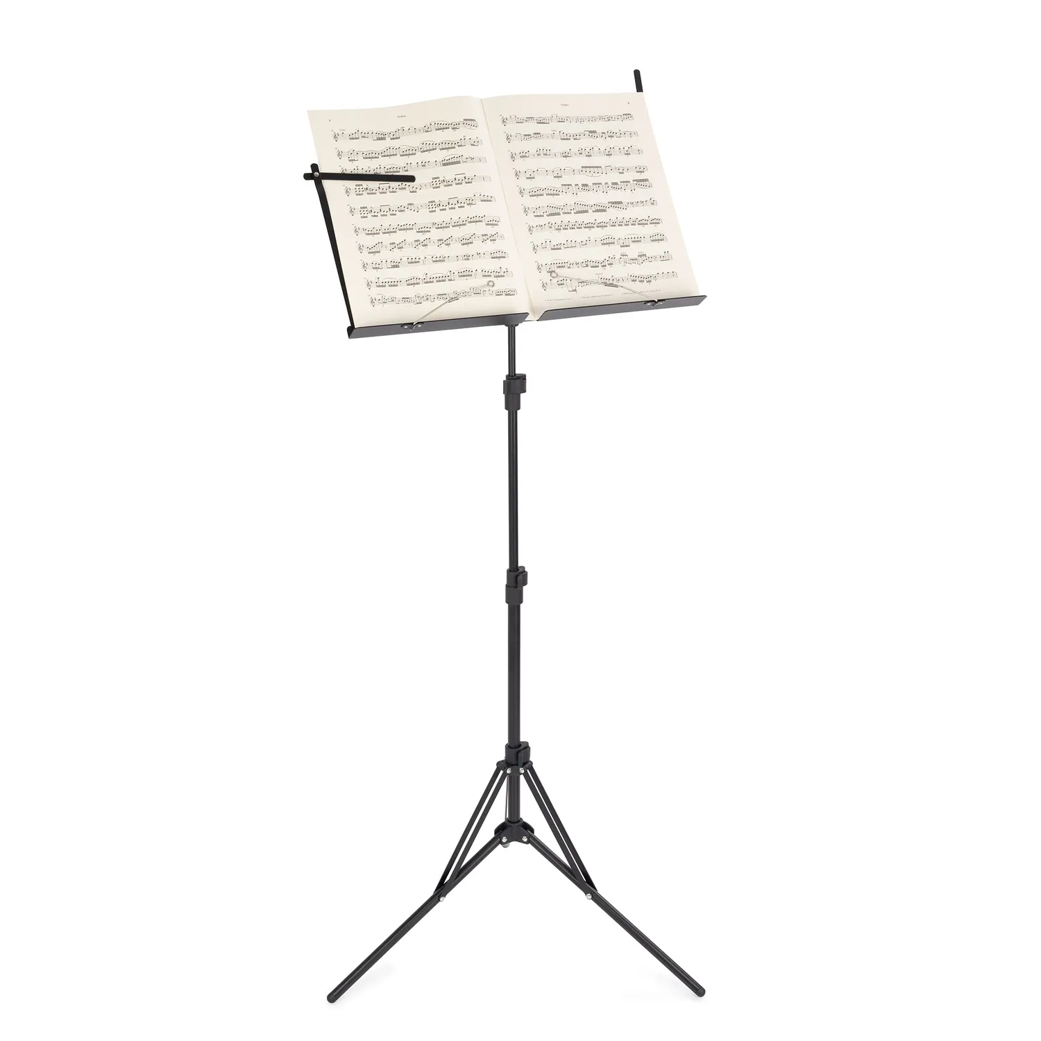 Musisca Scherzo muziekstandaard zwart inklapbaar lichtgewicht