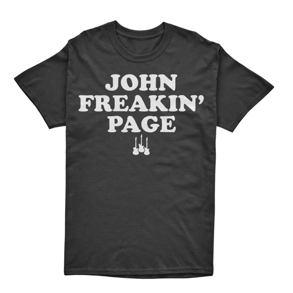 John Freakin' Page T-shirt zwart katoenmix