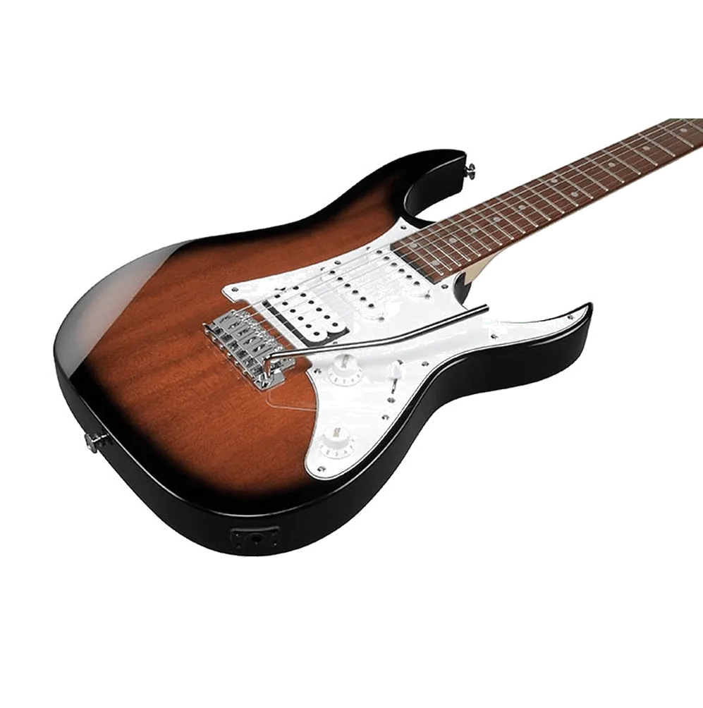 Ibanez GRG140-SB elektrische gitaar Sunburst HSS tremolo
