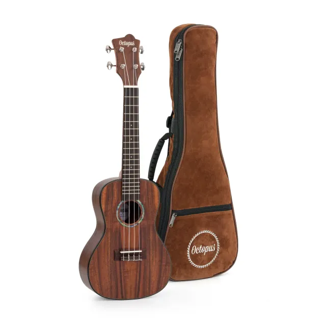 Octopus All Solid concert ukelele acacia massief