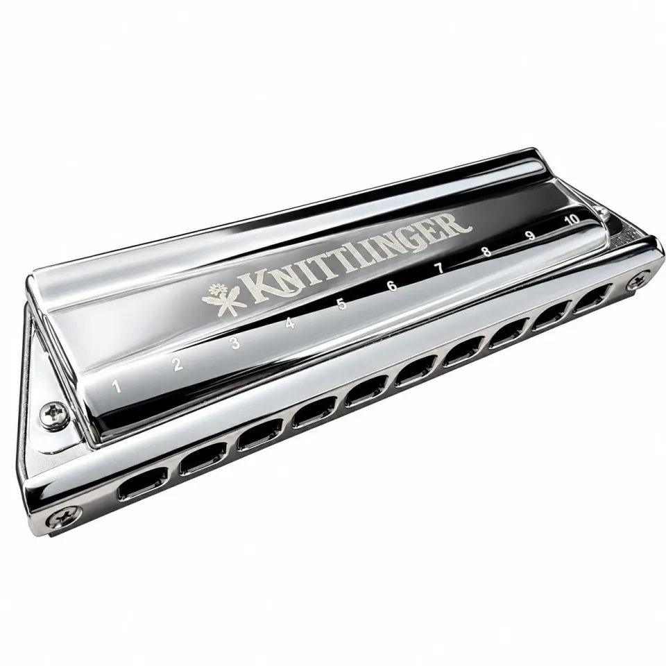 Bushman Knittlinger octaaf mondharmonica dubbelriet