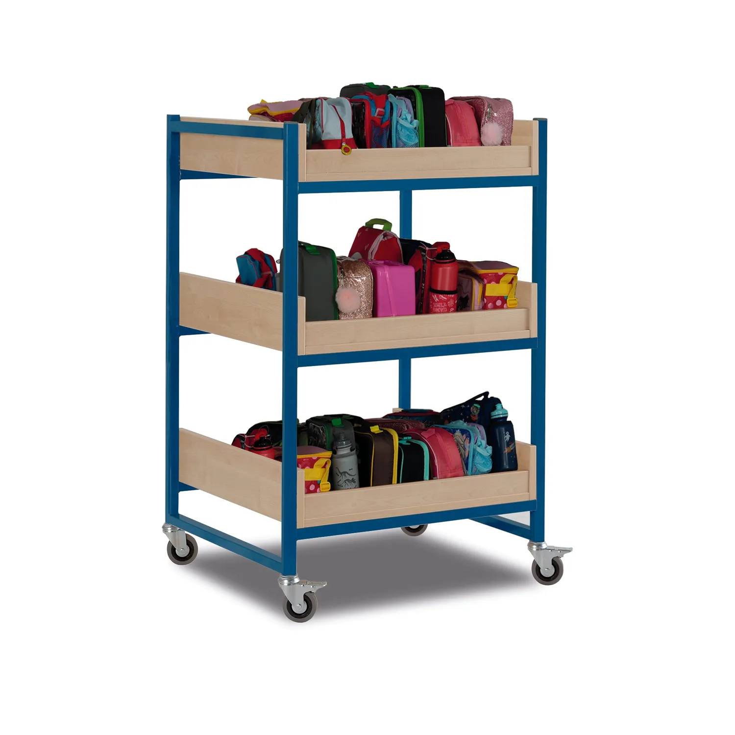 Monarch medium opbergwagen 3 planken grijs 60 kg