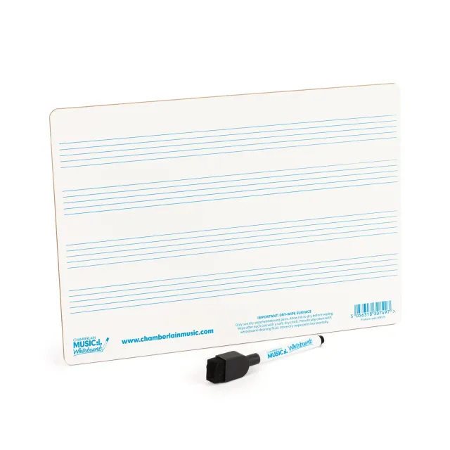 Chamberlain Music WB125 muziek whiteboard A4 4 balken