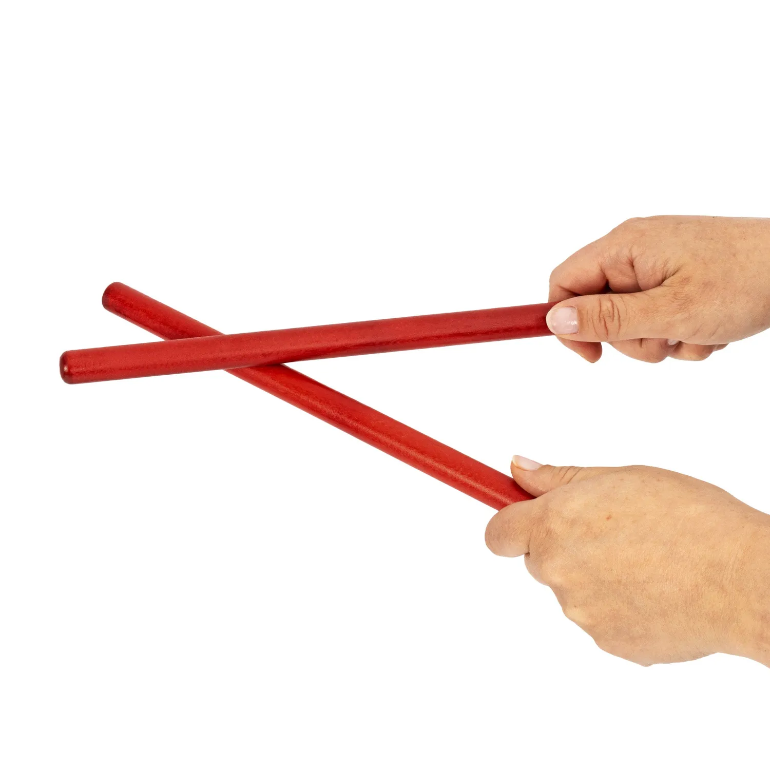 Percussion Plus ritmestokjes rood hout 12 paar