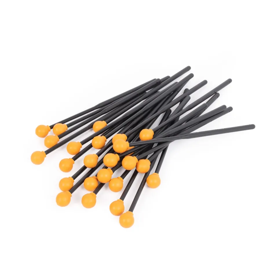 Percussion Plus PP063S mallets oranje set van 25 zacht rubber