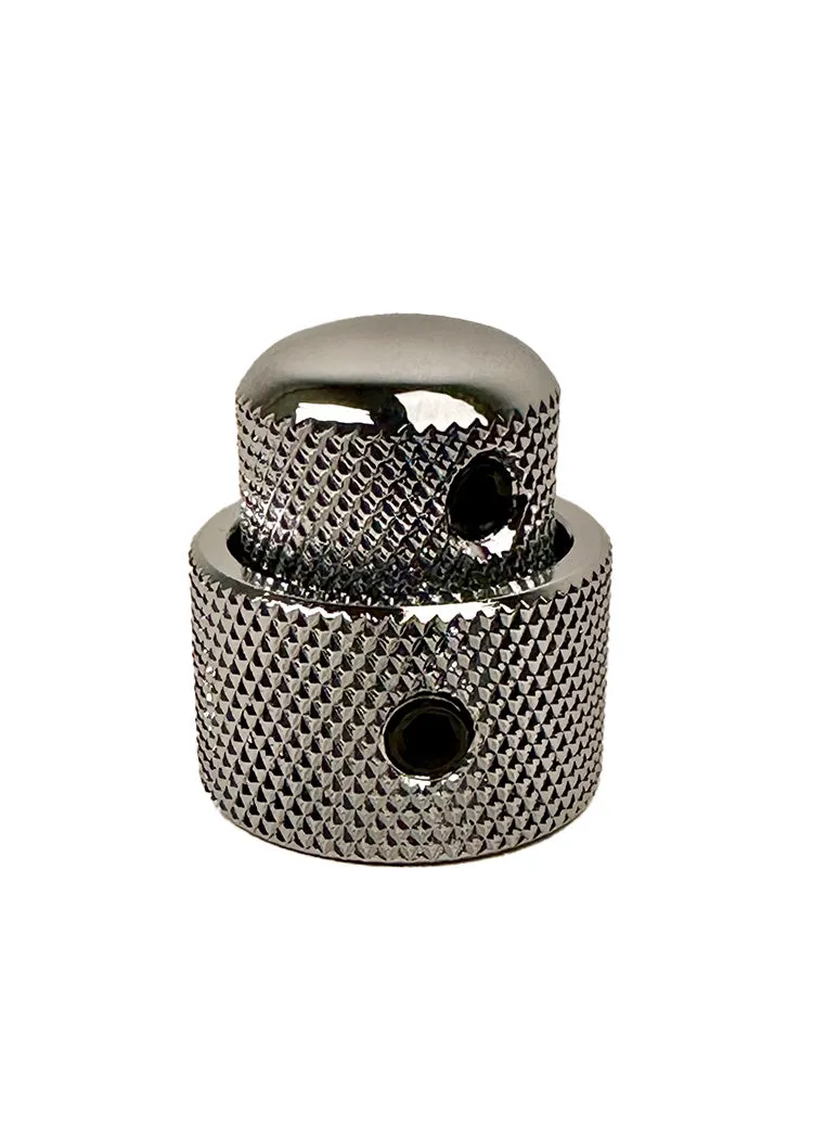 Fodera Stacked knop basgitaar concentrisch zwart