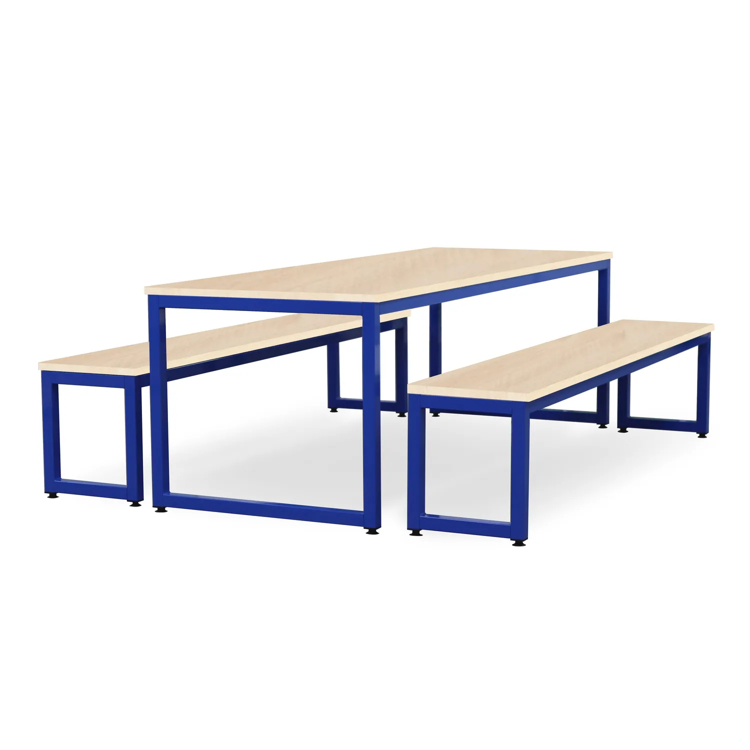 Monarch eettafel bankset esdoorn donkergrijs 2 m