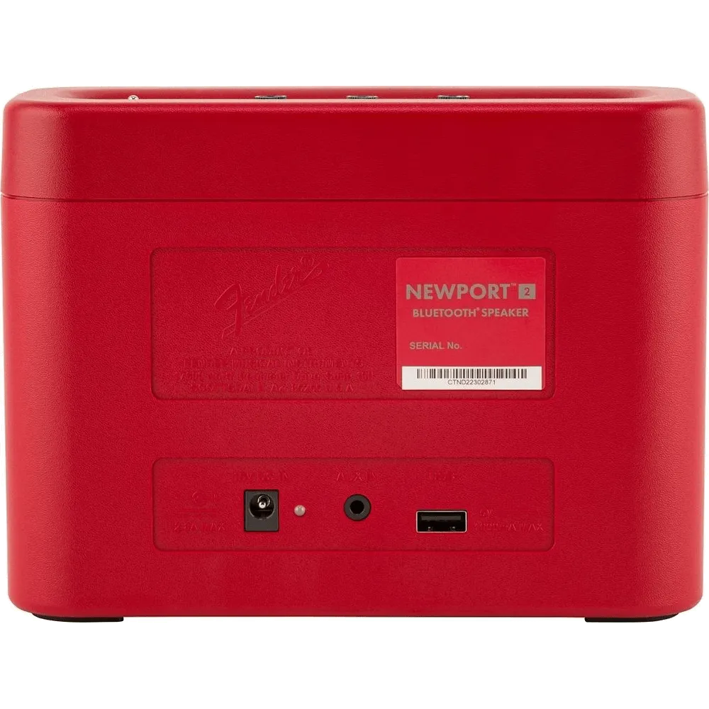 Fender Newport 2 bluetooth speaker rood draagbaar
