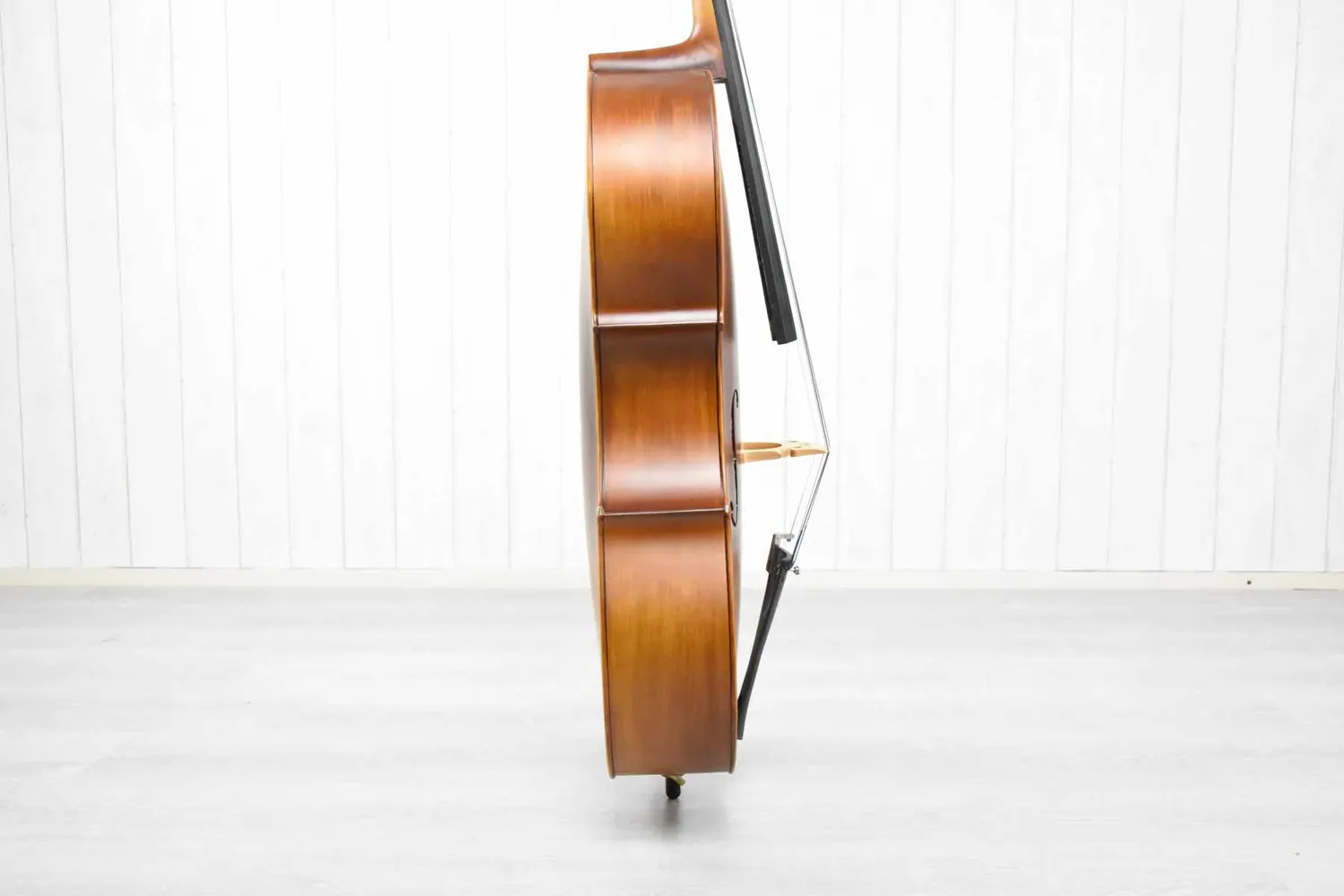 Main 1/2 cello startersset mat donker met strijkstok