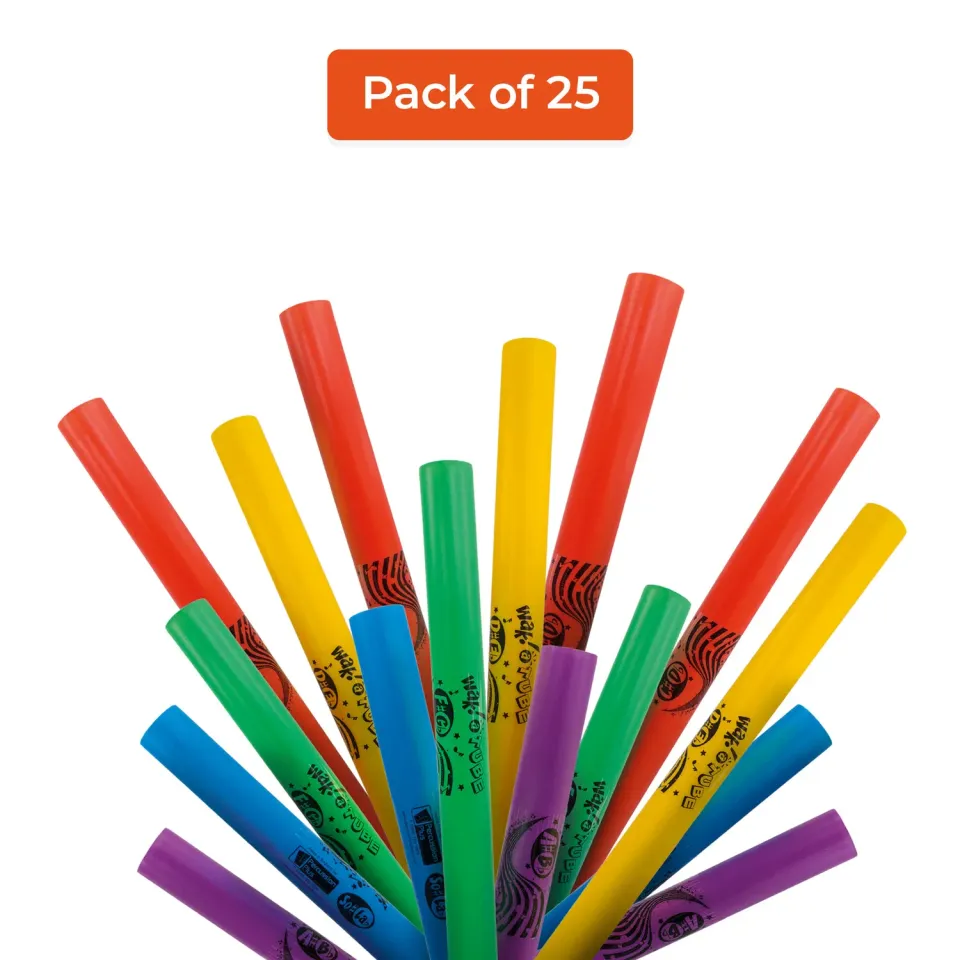 Wak-a-Tubes Team Builder klankbuizen 25 stuks random