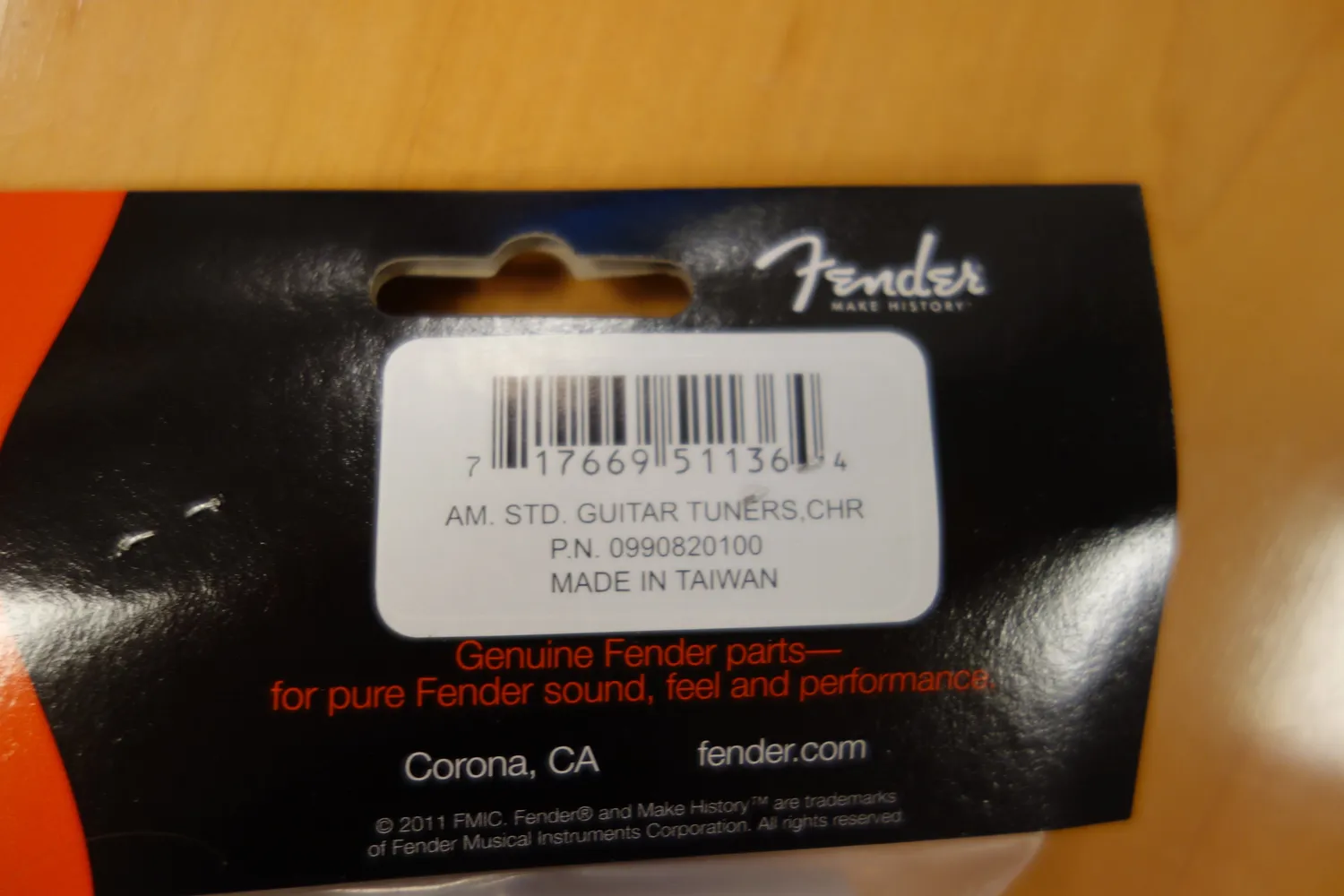 Fender American Standard stemmechanieken chroom 6-pack