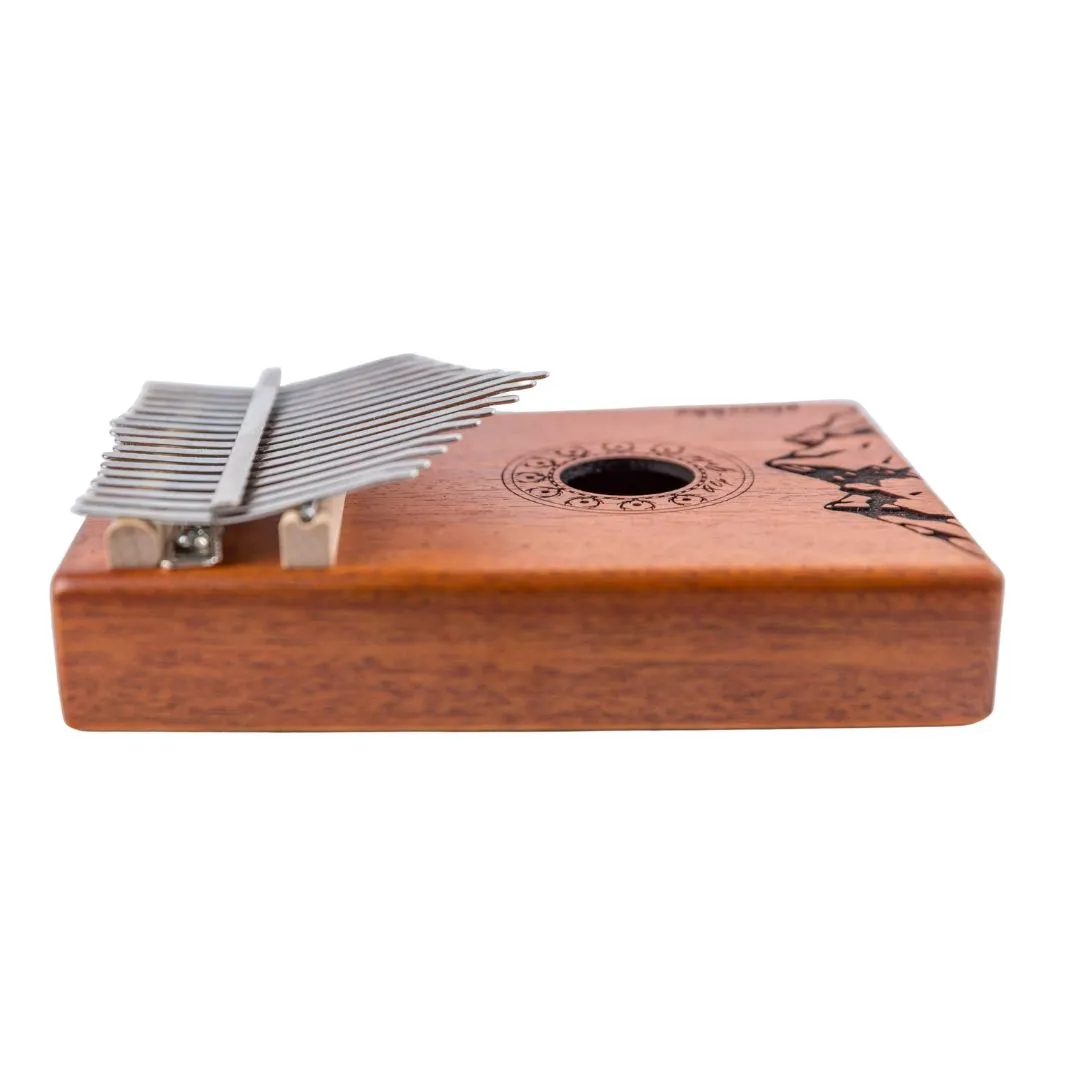 Plaschke Alps-Gold kalimba 17 tonen C-groot complete set