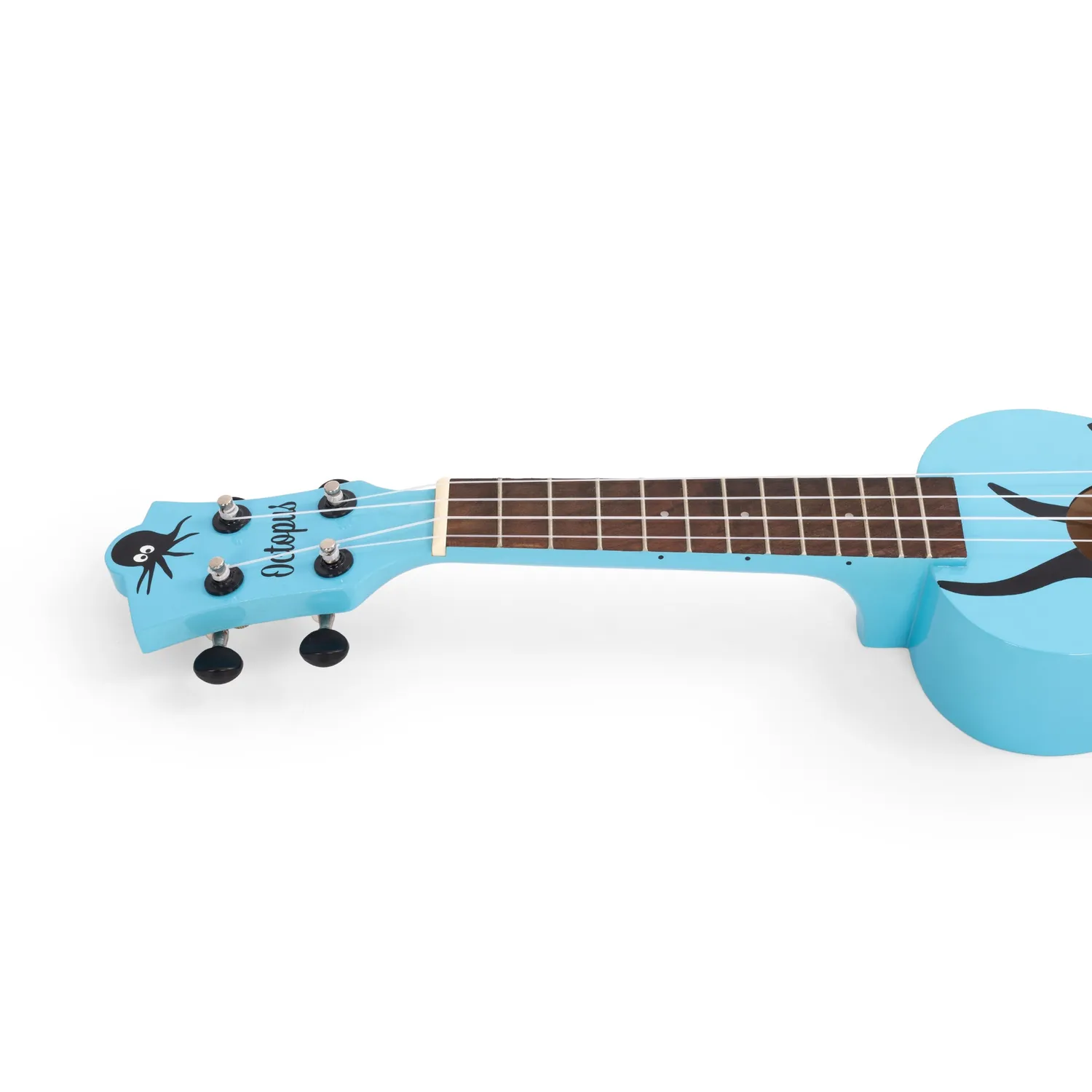 Octopus Academy sopraan ukelele geel octopus
