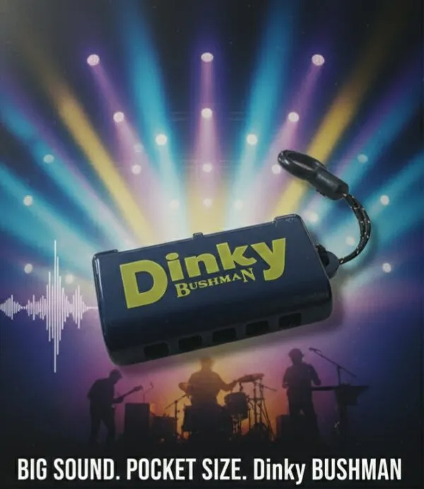 Bushman Dinky mini mondharmonica sleutelhanger