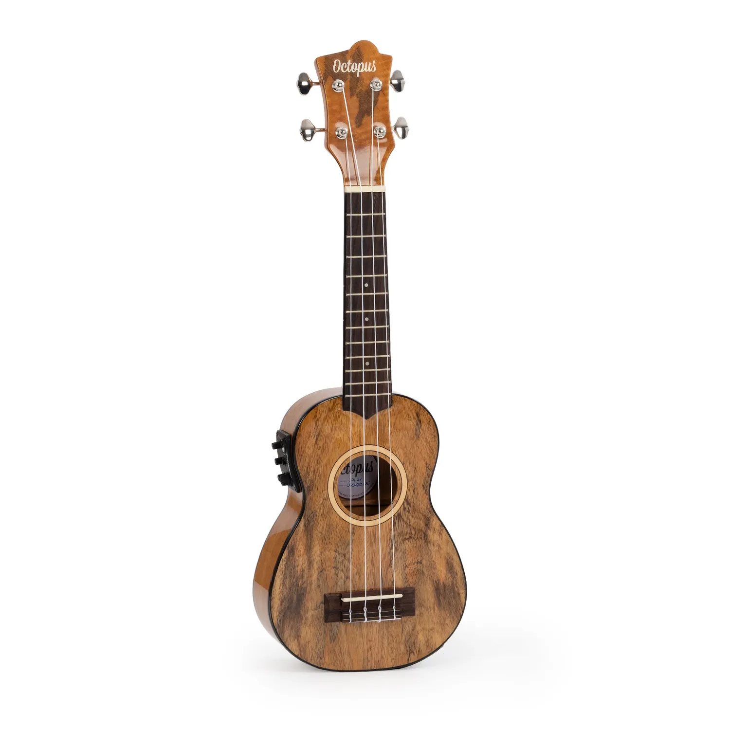 Octopus Solid Top sopraan ukelele elektro-akoestisch mango