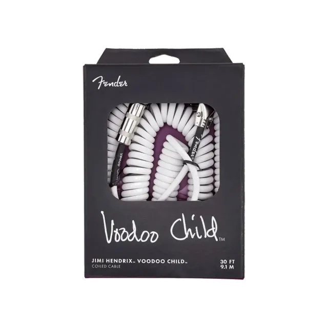 Fender Jimi Hendrix Voodoo Child gitaarkabel wit 9 m