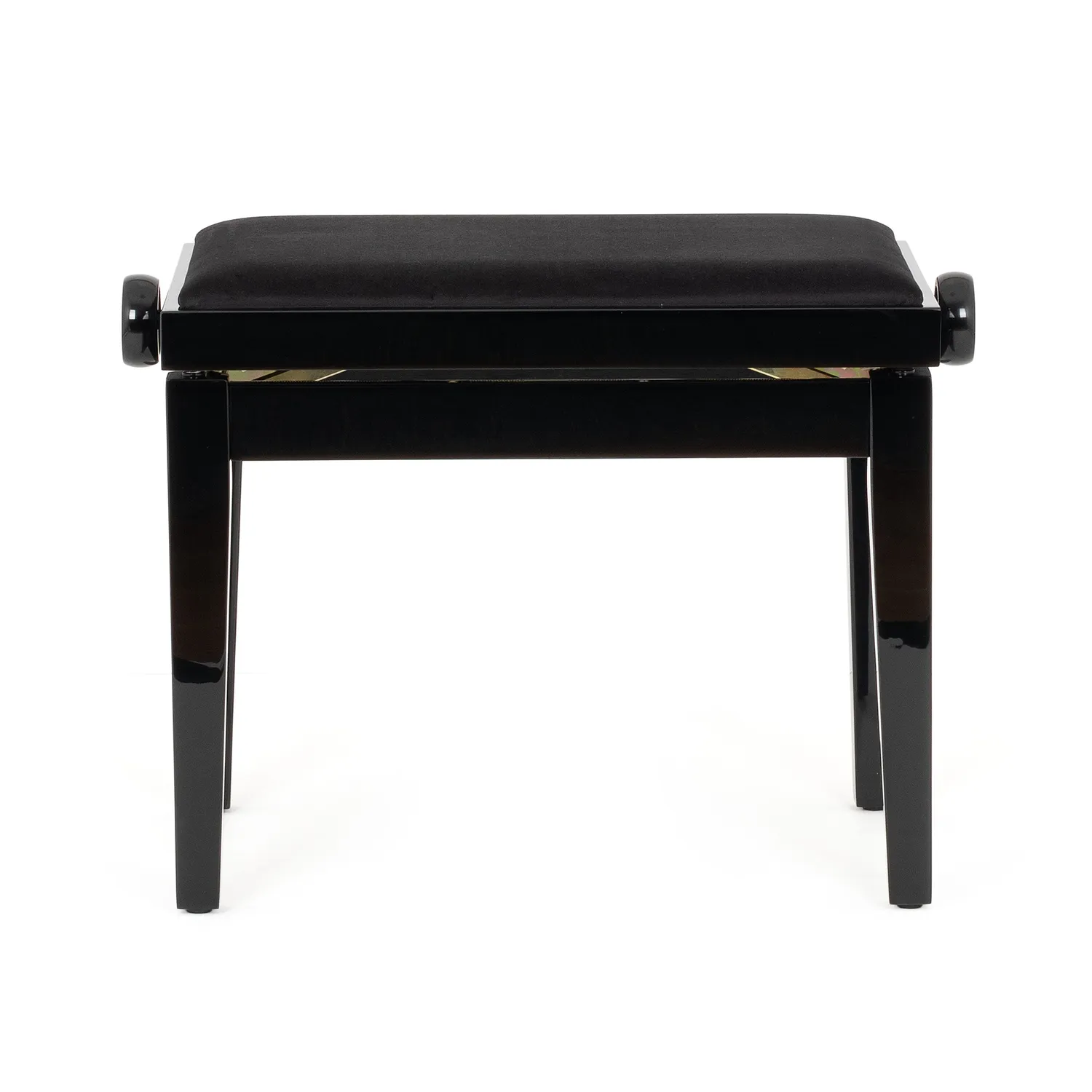 Musisca verstelbare pianokruk mahonie fluweel 46-56 cm