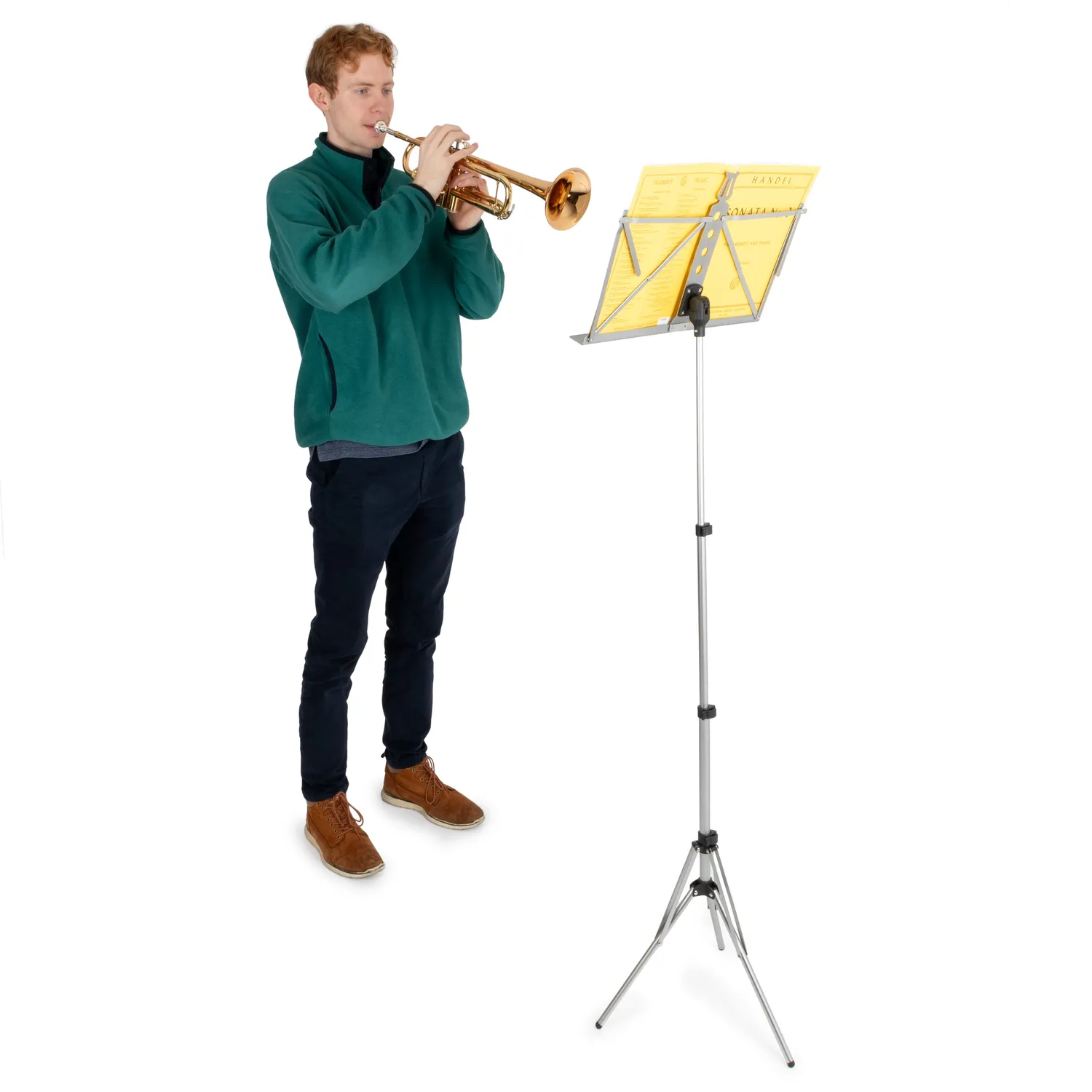 Musisca Scherzo muziekstandaard zwart inklapbaar lichtgewicht