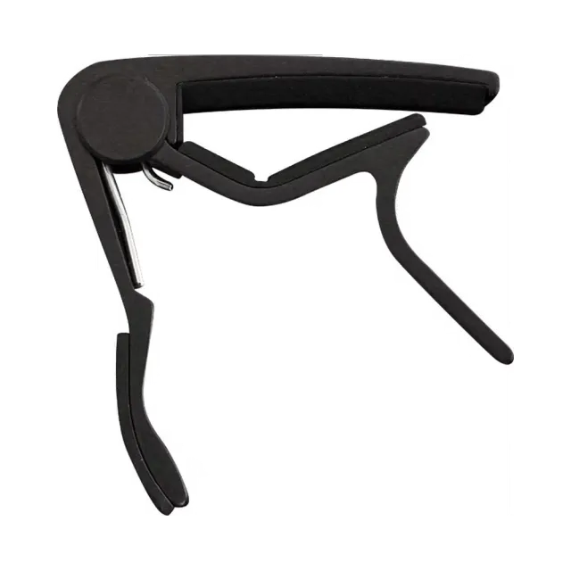 CLX Curved capo akoestische gitaar zwart staalsnarig