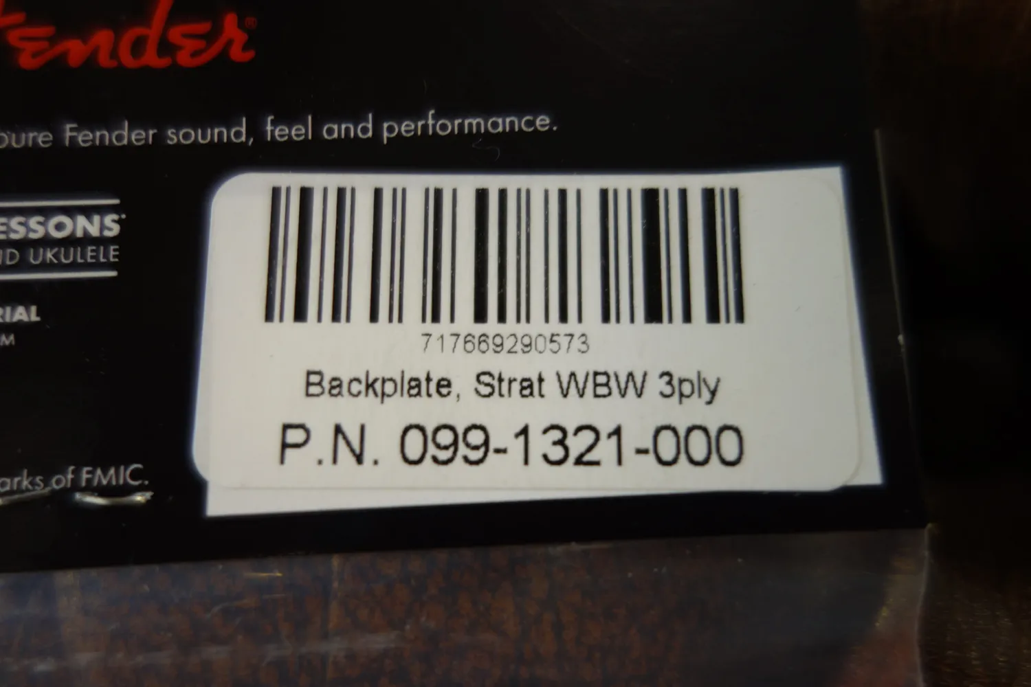 Fender Stratocaster backplate wit 3-laags tremolodeksel