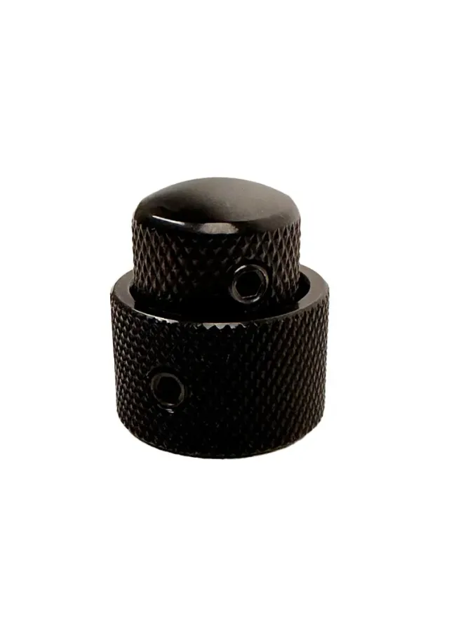 Fodera Stacked knop basgitaar concentrisch zwart