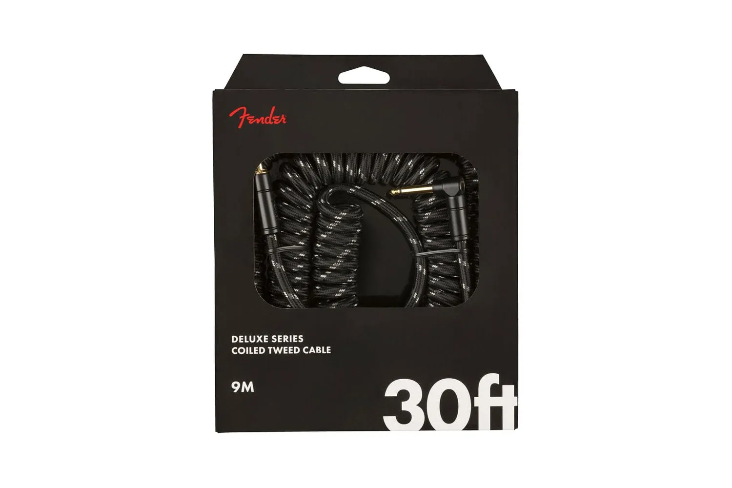 Fender Deluxe Coil Cable 9m instrumentkabel black tweed