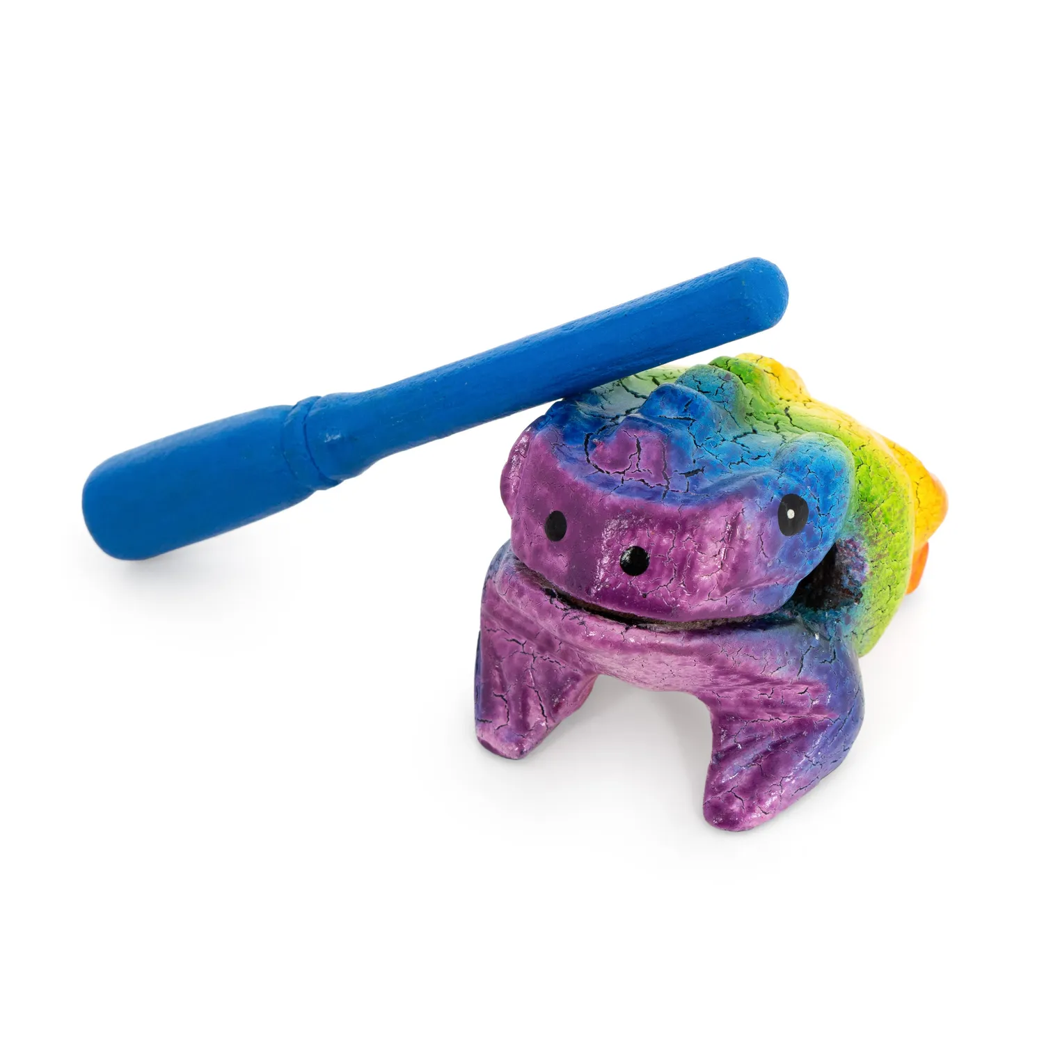 Percussion Plus Honestly Made kikker guiro mini regenboog
