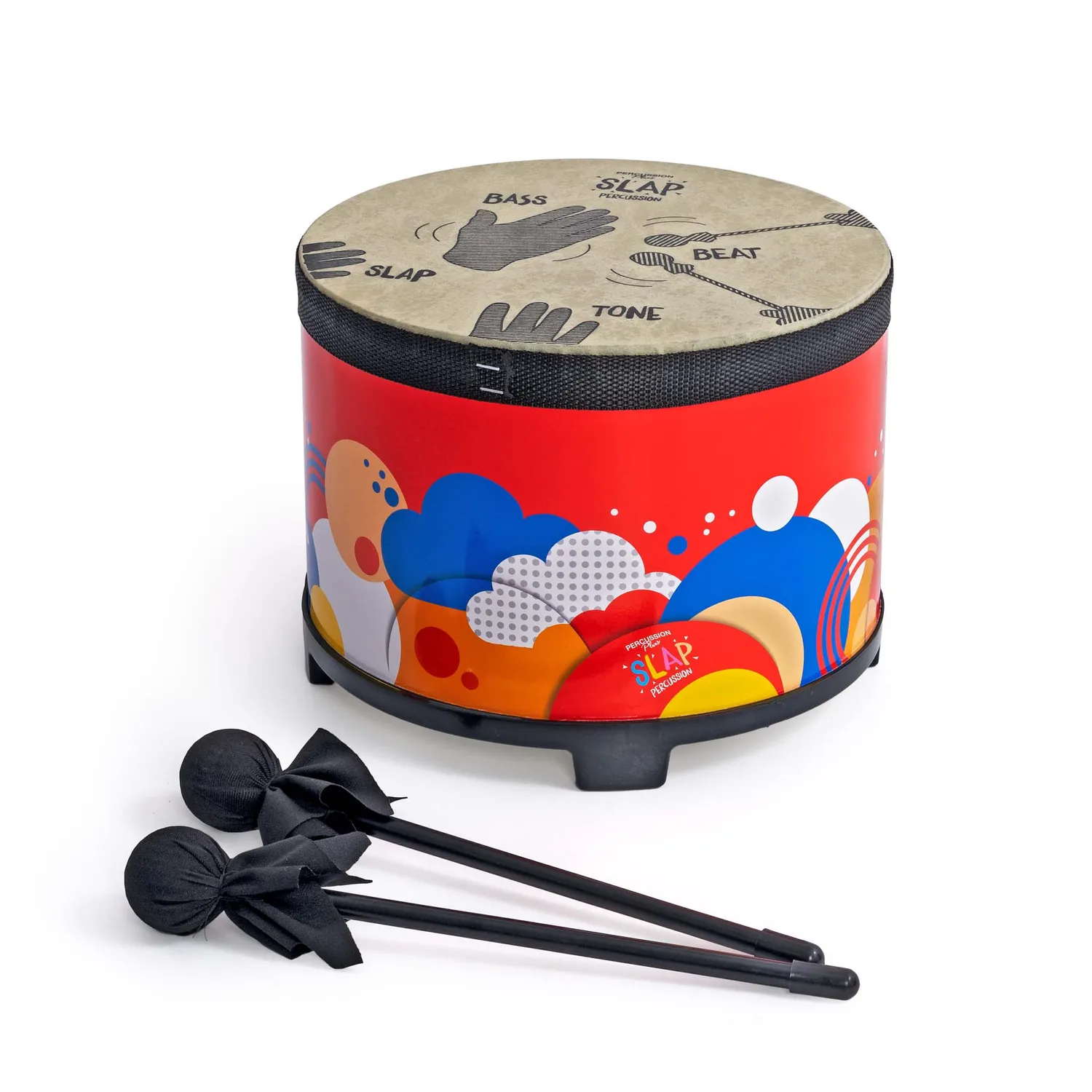Percussion Plus Slap KidZ djembeset 10 stuks met lesmateriaal
