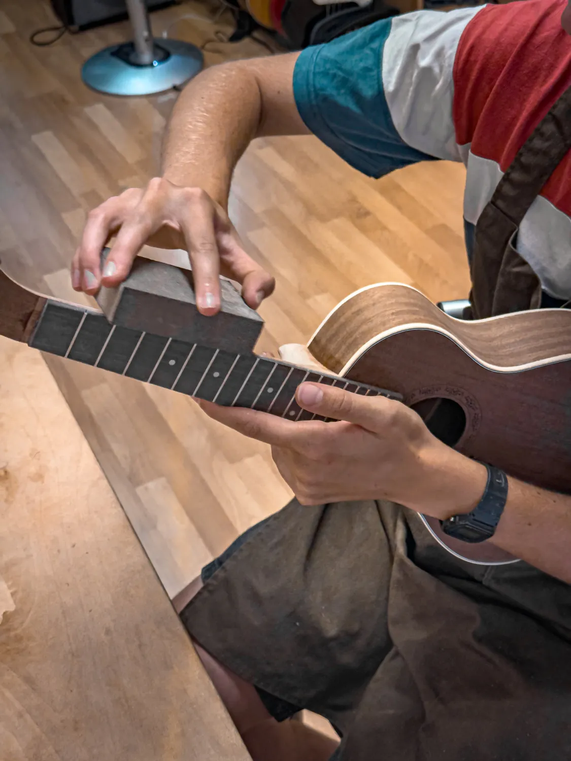 Plaschke ukulele-bouwworkshop Lagundo zelfbouw 9 okt