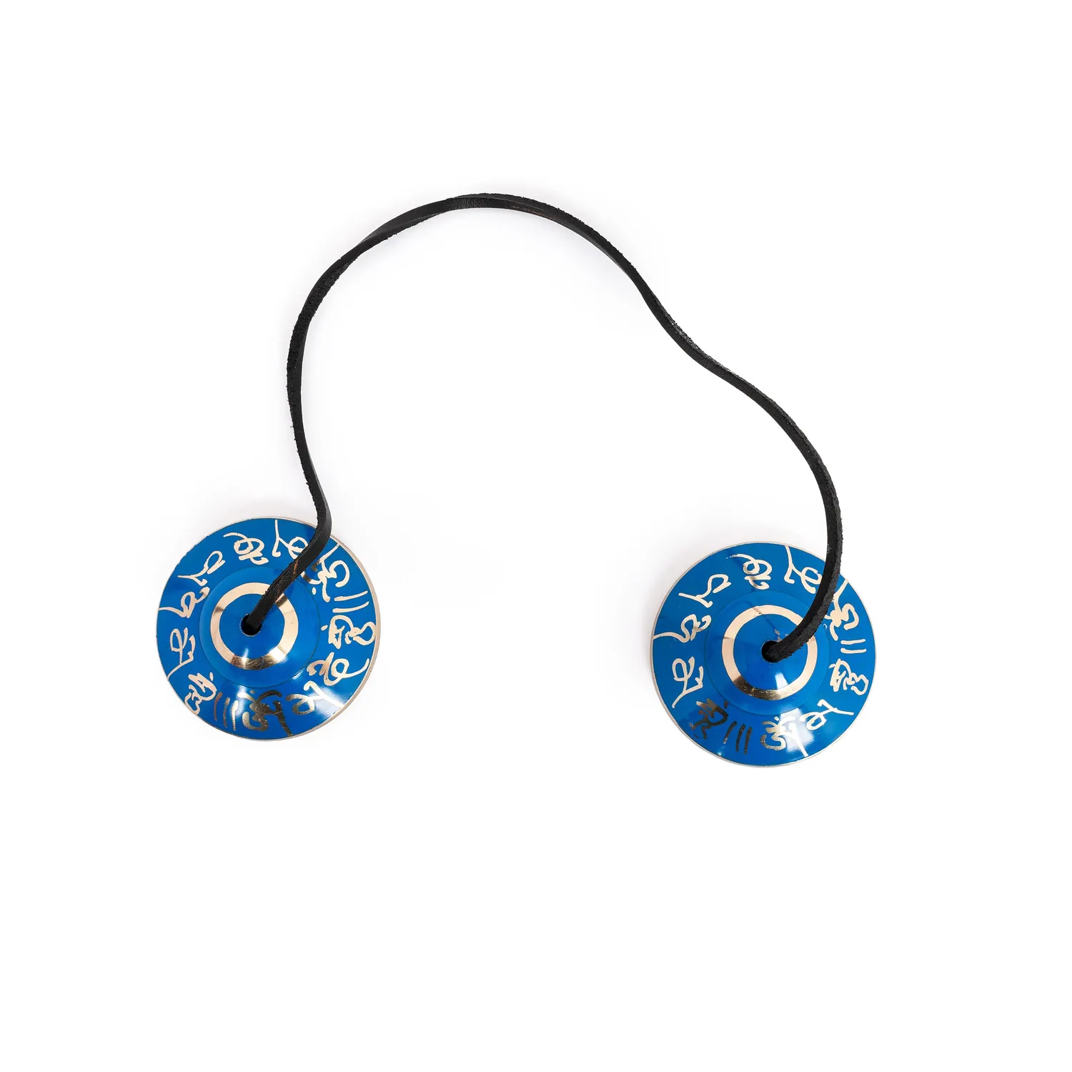 Percussion Plus Honestly Made tingsha bellen blauw